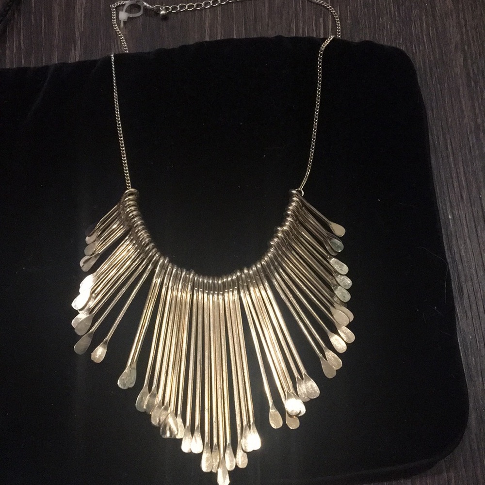Gold costume necklace